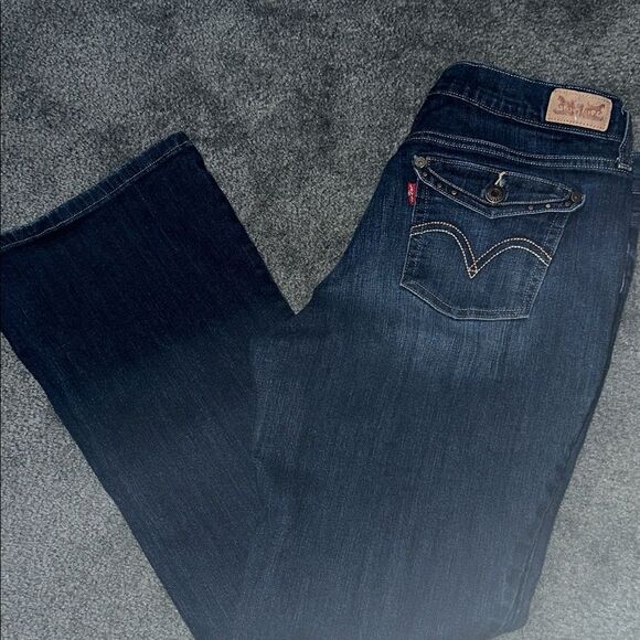 Levi's Women's Dark Blue Boot Cut Jeans - Picture 1 of 8